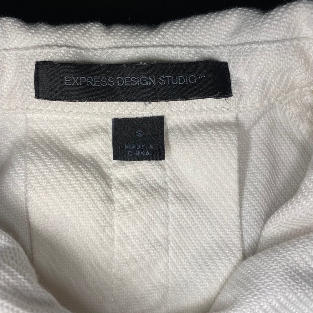 White Cropped Jacket Express Design Studio - Picture 2 of 2